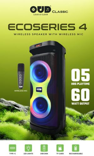 BT SPEAKER OUD 60W WITH WIRELESS MIC