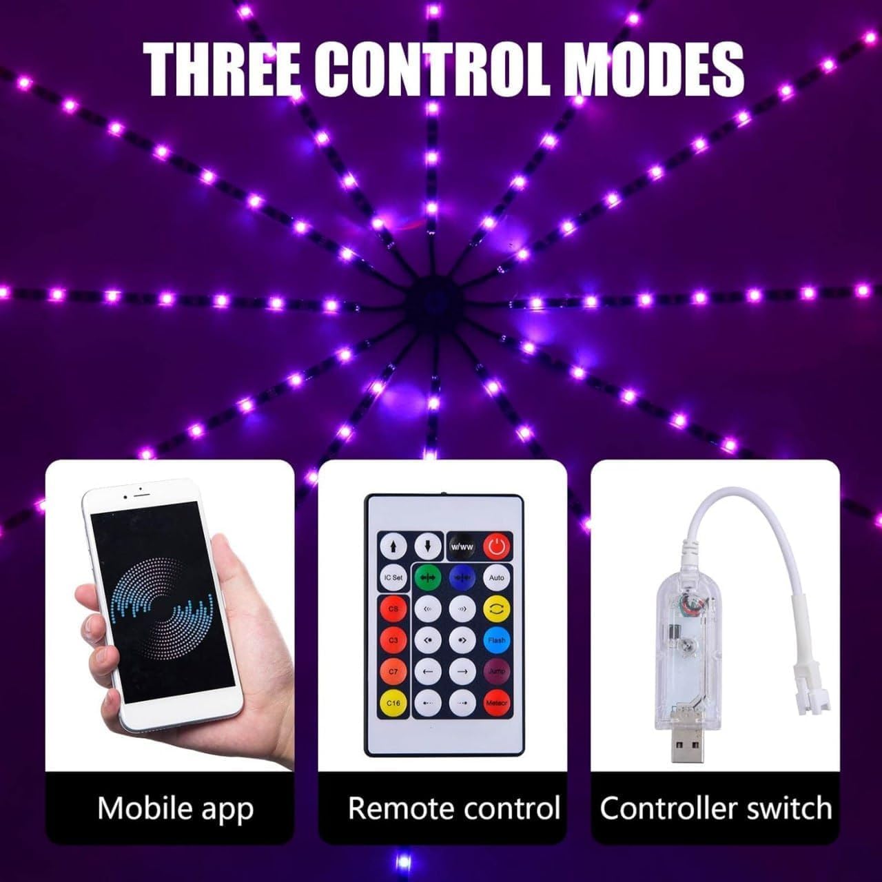 Smart App Remote Control Firework Led Strip Light - Image 5