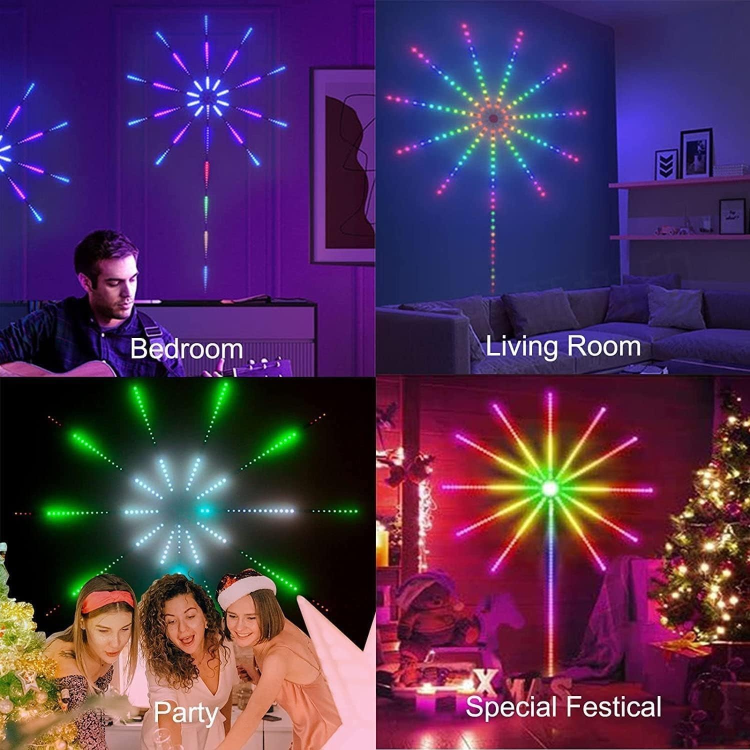 Smart App Remote Control Firework Led Strip Light - Image 2