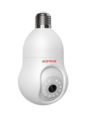 CP PLUS 3 MP Resolution Smart Wi-fi Bulb Security Camera | 360° View | 2 Way Talk | Motion Tracking & Detection Alert | Built-in Siren