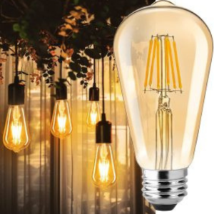 4W E27 Base Filament Bulbs/Edison Hanging Light Bulb Warm White 2700K Antique Vintage Filament