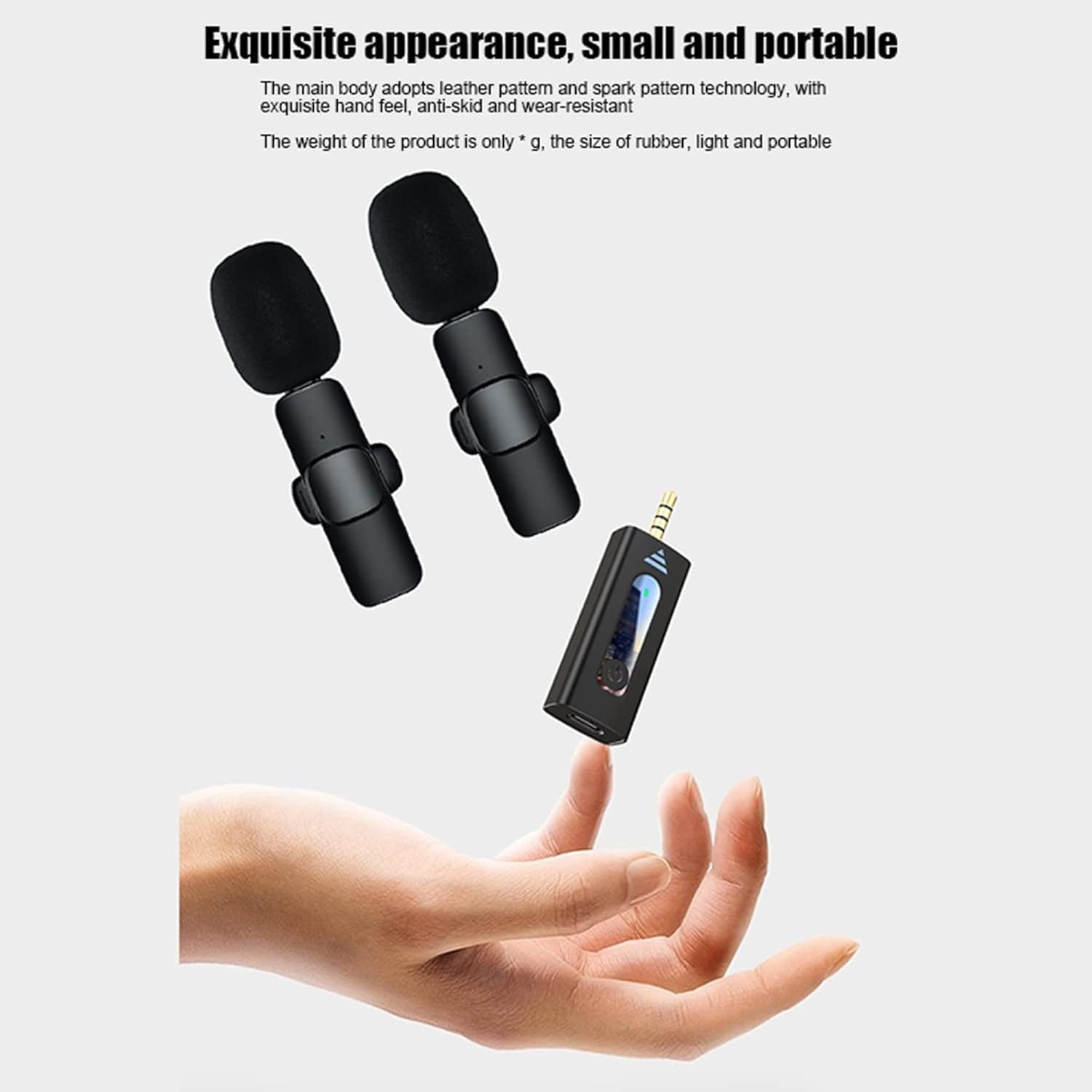 K-35 3.5mm Aux Dual Receivers (2 - Mics, 1 Input) Wireless Collar Microphone Lapel Lavalier Mic Plug & Play - Image 5