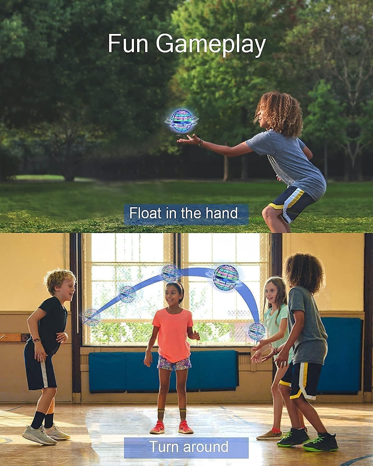 Flying Ball Boomerang Spinner Toy with RGB Lights - Image 3