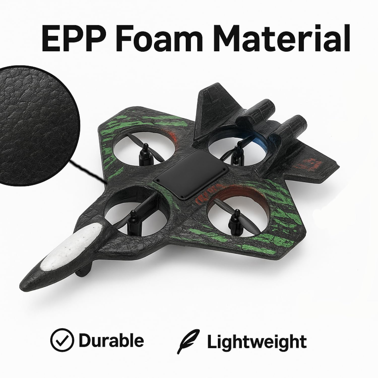 RC Fighter Drone Toy with Remote Control, Rechargeable Flying Plane X33 - Image 3