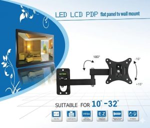 FLAT PANEL TV WALL MOUNT SUITABLE FOR 10" - 32"