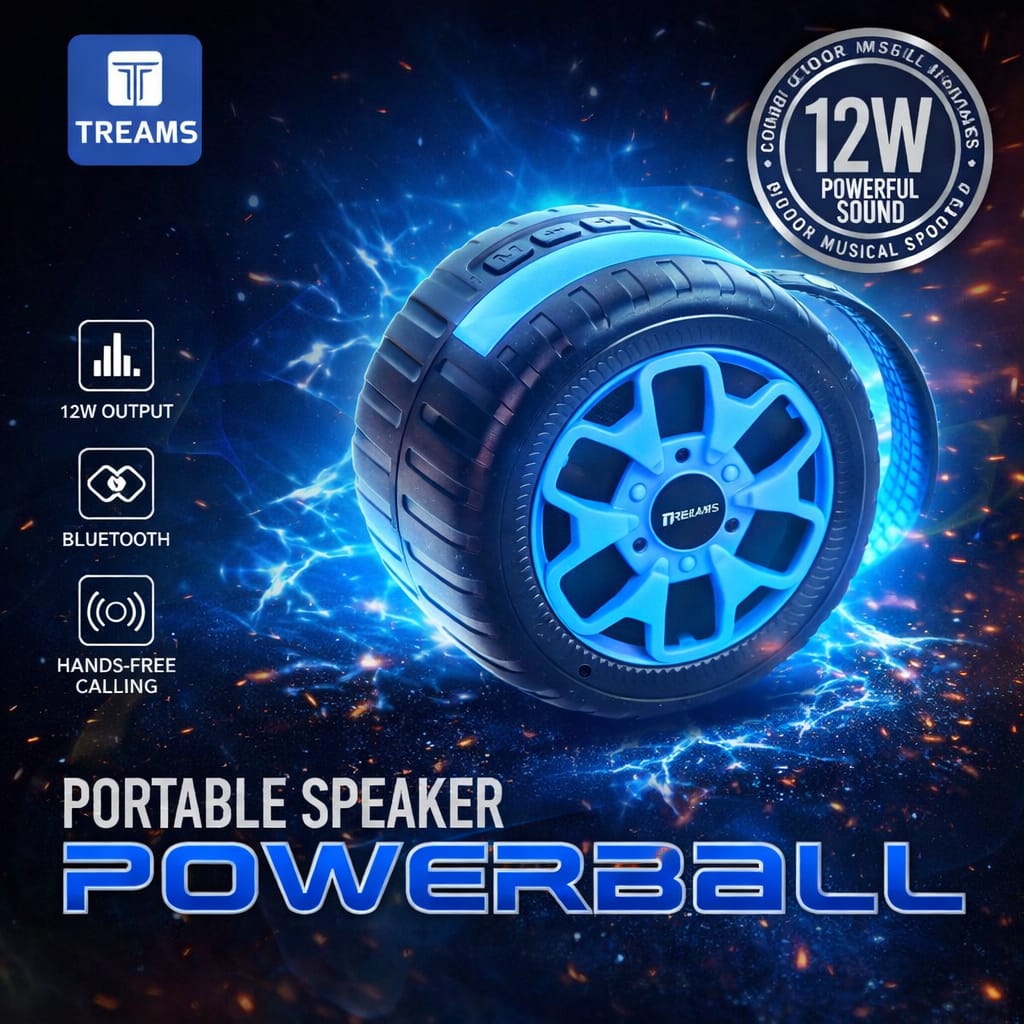TREAMS Powerball Portable Speaker