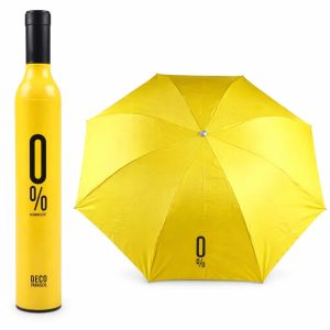 Bottle Umbrella | Stylish Bottle Shaped Folding Umbrella (YELLOW)