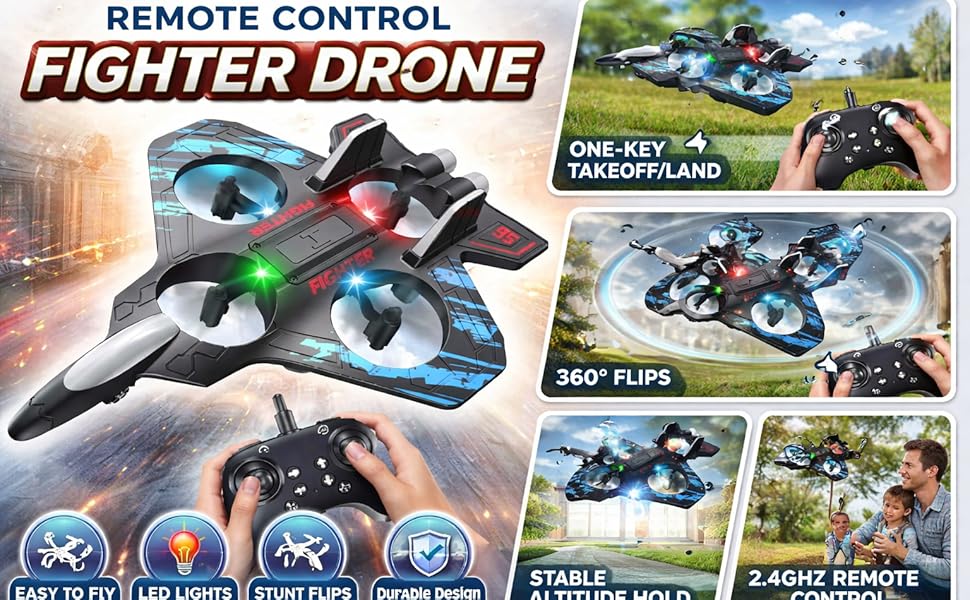 Remote Control Airplane for Kids | RC Airplane Fighter X31 - Image 3